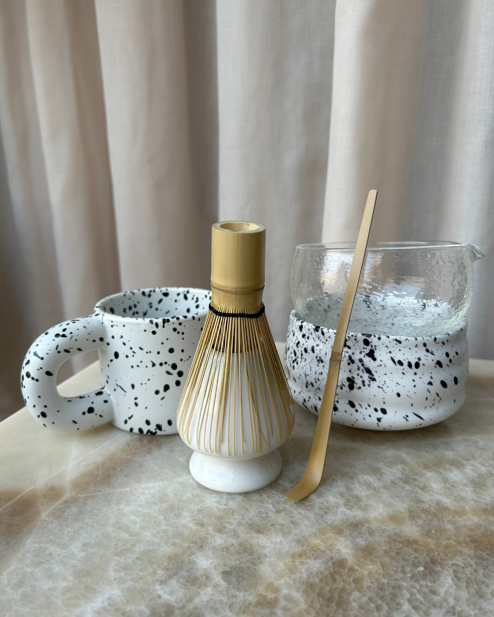 matcha lusikka, chashaku, matcha tarvikkeet, bambulusikka matchalle, japanilainen teeseremonia, matcha välineet, perinteinen matcha