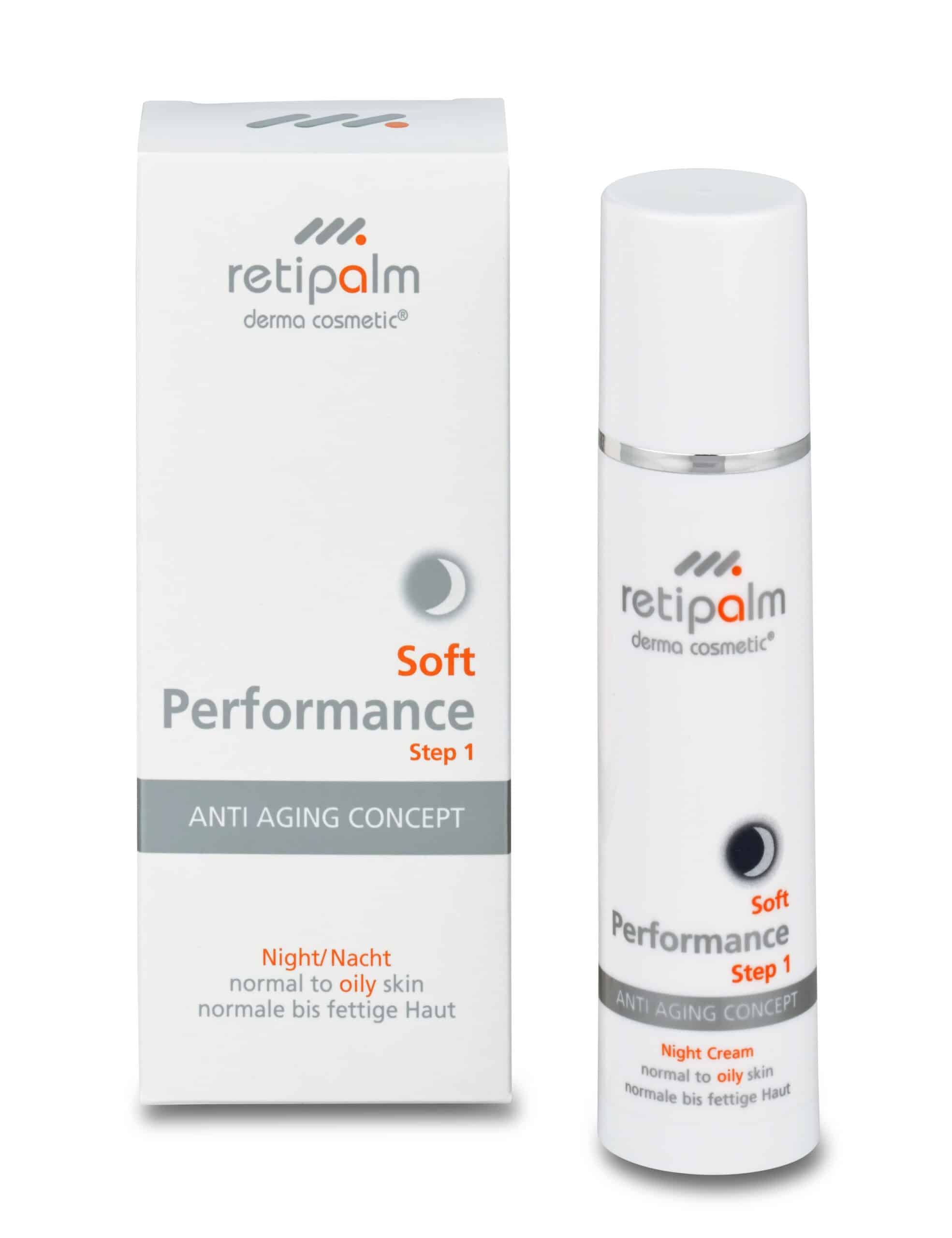 Retipalm Soft Performance Night Cream - Step 1 - Normal To Oily Skin
