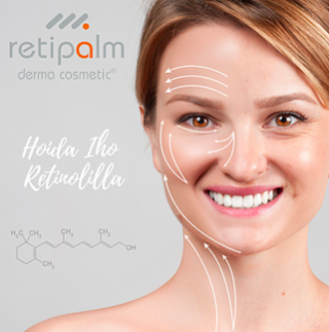 Retinol ihonhoidossa, ikääntyvä iho ja anti-age Retipalm ihonhoito