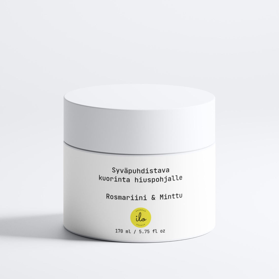 Päänahan kuorinta-aine hiuspohjalle luomu