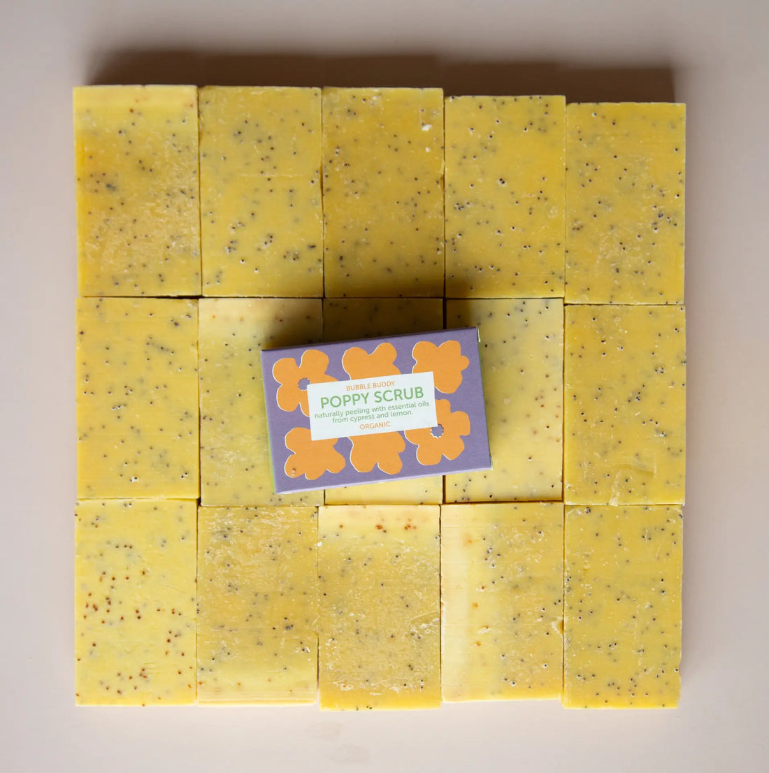 poppy soap, bubble buddy, luonnollinen ihon kuorinta, edullinen kuorinta
