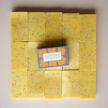 poppy soap, bubble buddy, luonnollinen ihon kuorinta, edullinen kuorinta